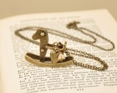 Pippa Antique Bronze Rocking Horse Pendant Necklace