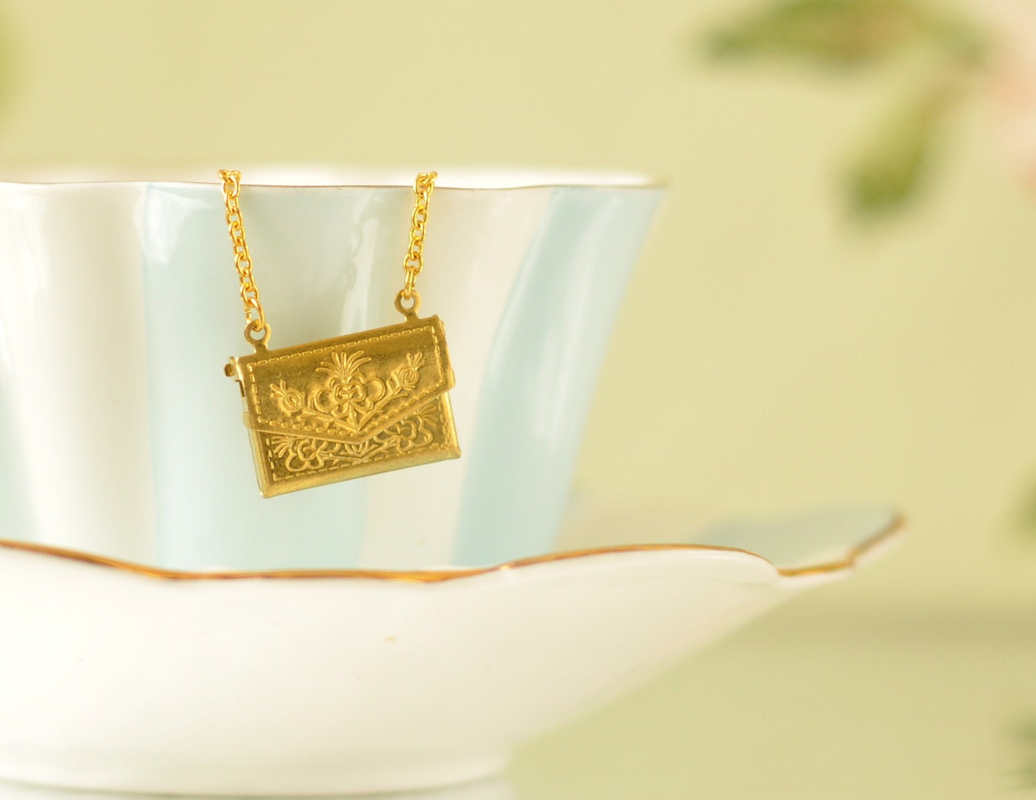 Juliet Envelope Locket Necklace