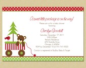 Christmas Teddy Bear Baby Shower Invitation Il_170x135