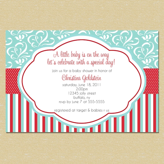 Holiday Jolly Baby Shower Invitation Il_570xn