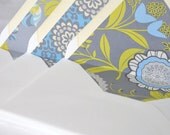 Lined Envelopes, 100% Recycled Content, Set of 9, Amy Butler