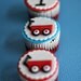 Fondant Radio Flyer Red Wagon and Age Toppers Perfect for Wagon Themed Birthday and Baby Shower Cupcakes or Cookies