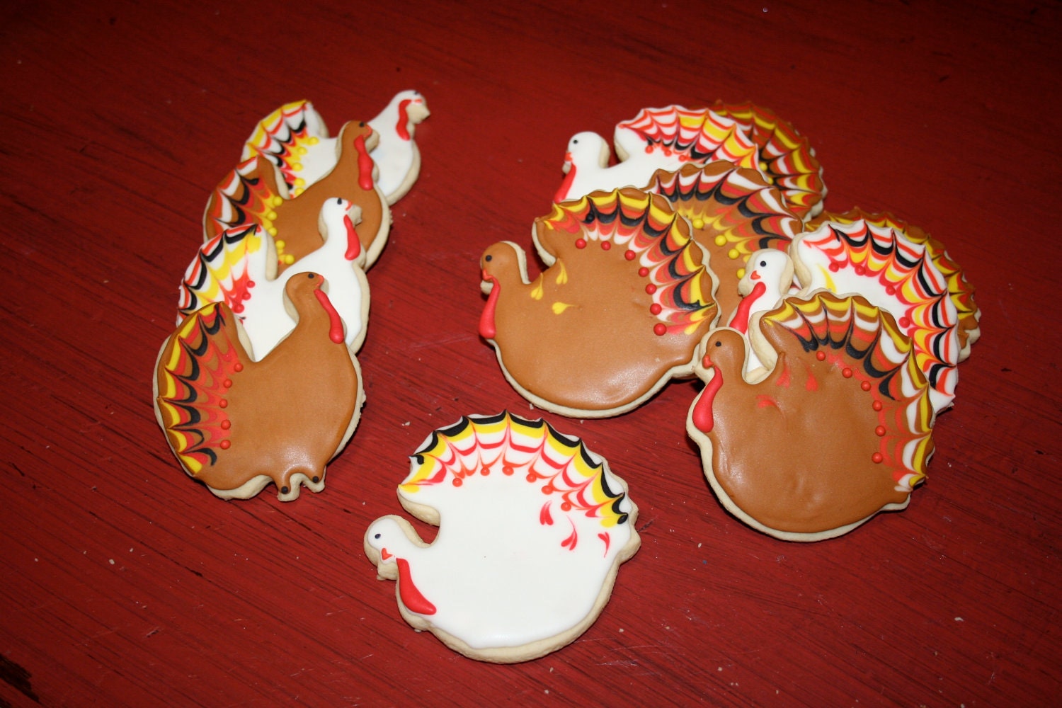 Turkey Thanksgiving cookies 1 dozen