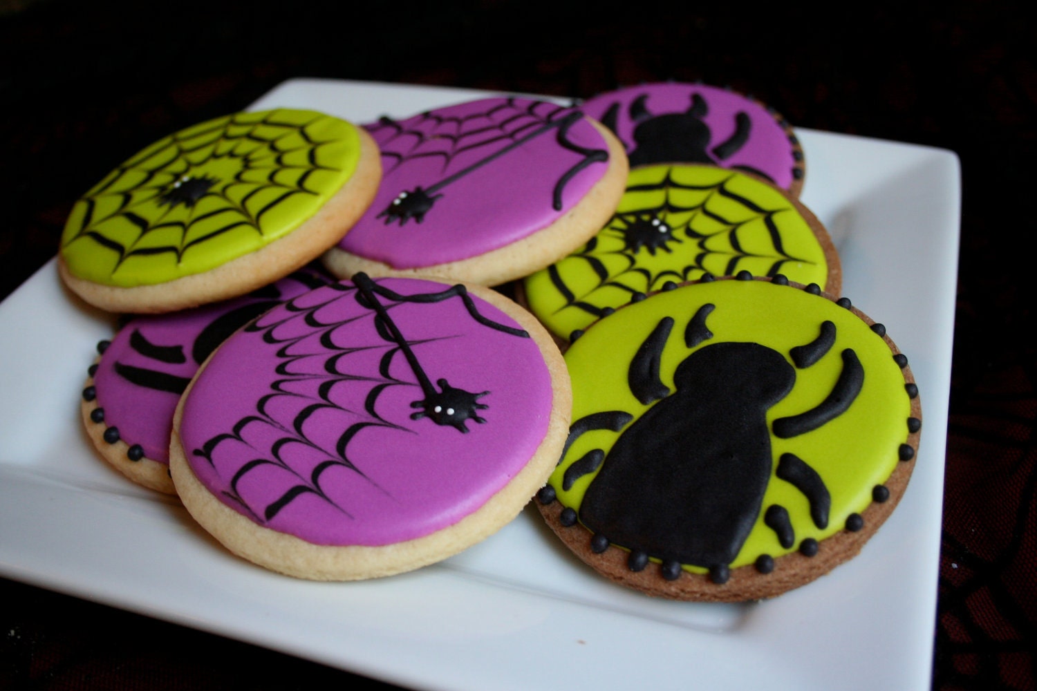Spider Web Sugar Cookies 1 dozen