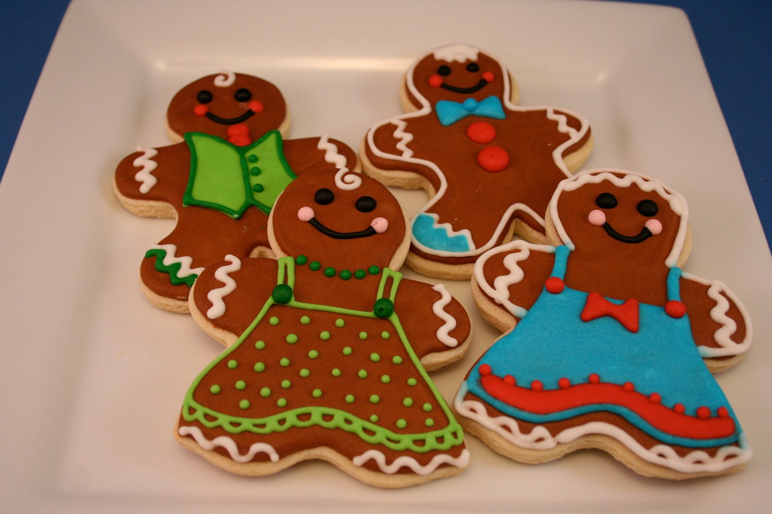 Gingerbread Man Christmas Sugar Cookies 1 dozen