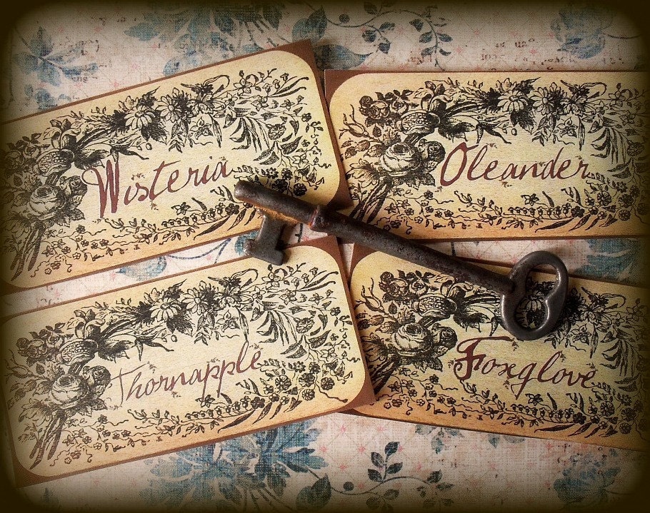 Lovely Poisons - Herb Sticker labels