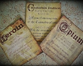 Illicit Drugs - sticker set