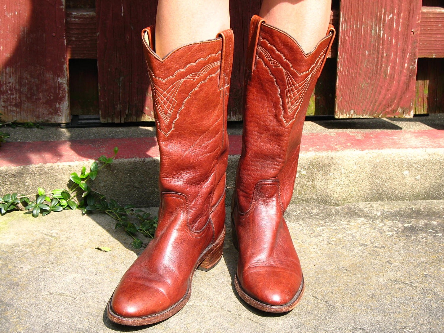 SALE Vintage 80s Frye Mens Cowboy Boot / by englishrosevintageoh