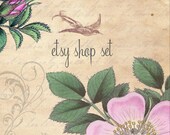 Vintage Garden 3 - Etsy Shop Set