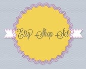 Professional Premade Etsy Shop Set - Lucy & Sam (Banner, avatar, placeholders)