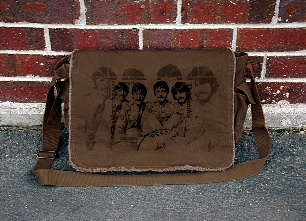 The Beatles - Old Stamp - Unisex Messenger Bag