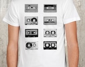 Cassette Tapes -  Men's Screen Printed T-Shirt - Available in S, M, L, XL and 2XL