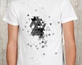 Triangle Explosion - Men's Abstract Graphic T-Shirt