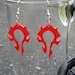 World of Warcraft - Horde Logo Inspired Acrylic Earrings