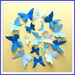 3D Wall Butterflies - 15 Azure, Baby, Royal Blue Butterfly Silhouettes, Nursery, Home Decor