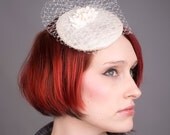 Ivory Fascinator, Blossom Flower, Large