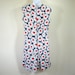 RESERVED for Maya/// 60s Mod Daisy Jumper Romper Red White Blue Floral Sleeveless Womens Medium