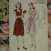Vintage Pattern 1940's Vogue No.9898 Sleeveless Dress Sz.16, Bust 34 Uncut