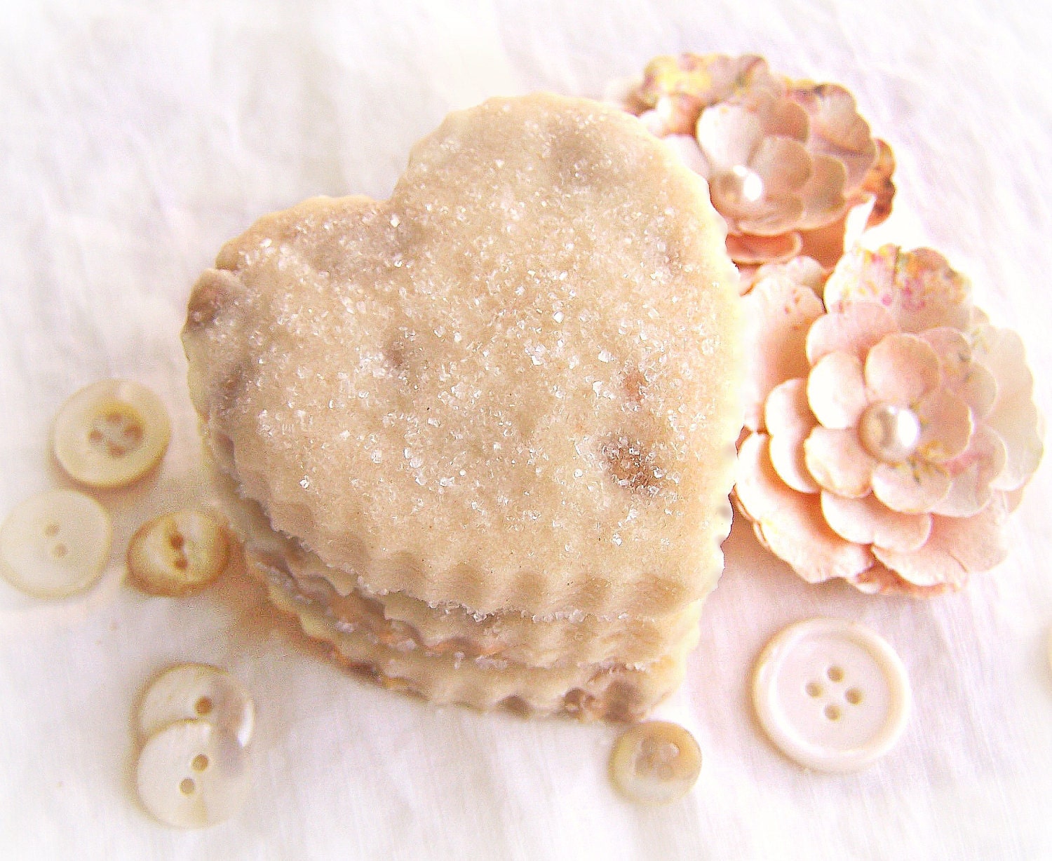 Peanut Butter Cookies 1 Dozen Shortbread Hearts