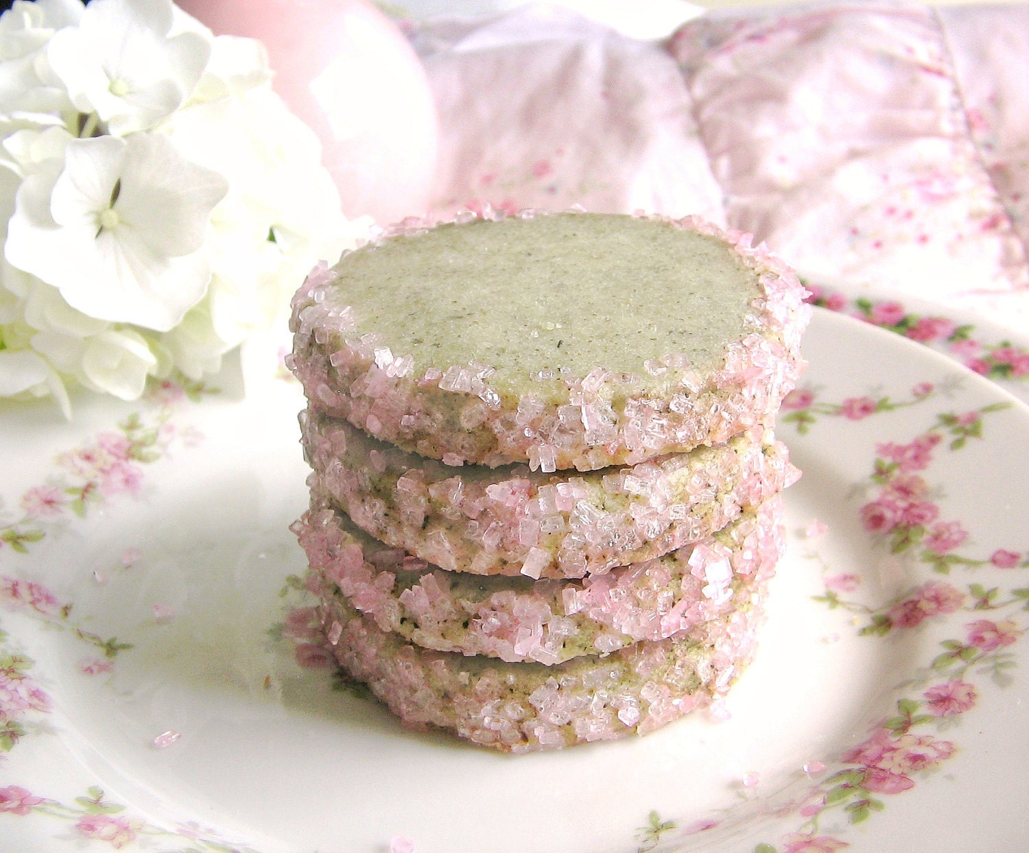 Spring Celebrations Cherry Blossom Green Tea Cookies 1 Dozen Mother's Day Treats
