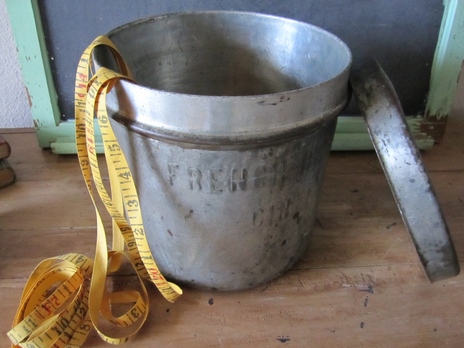 Industrial Container Dairy Tin Vintage
