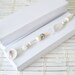 Crisp White Beaded Bracelet Chunky Summertime Fun