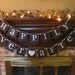 Wedding Banner Happily Ever After Sign Garland Black and Silver Reception Bridal Shower
