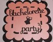 Bachelorette party decoration door sign- light pink and black - for party or lingerie shower Il_170x135