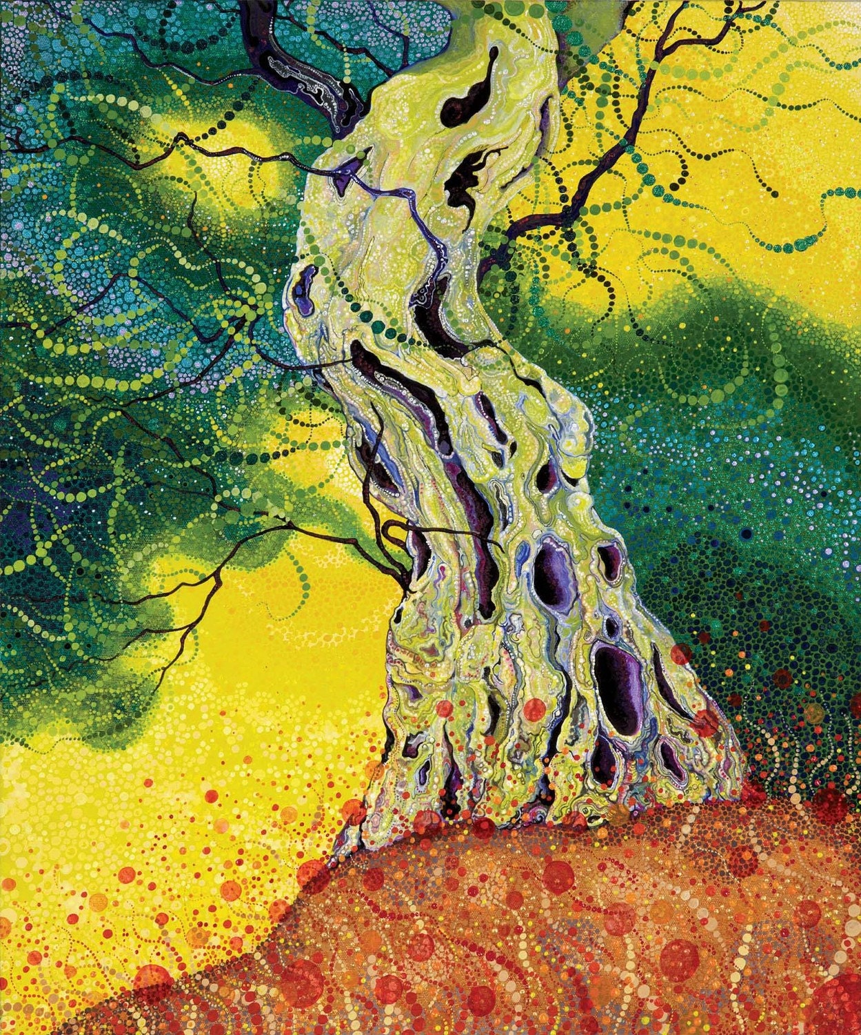 Maya and The Sensible World GICLEE signed print Surreal Olive Tree FREE SHIPPING worldwide Original art by Kris Manvell