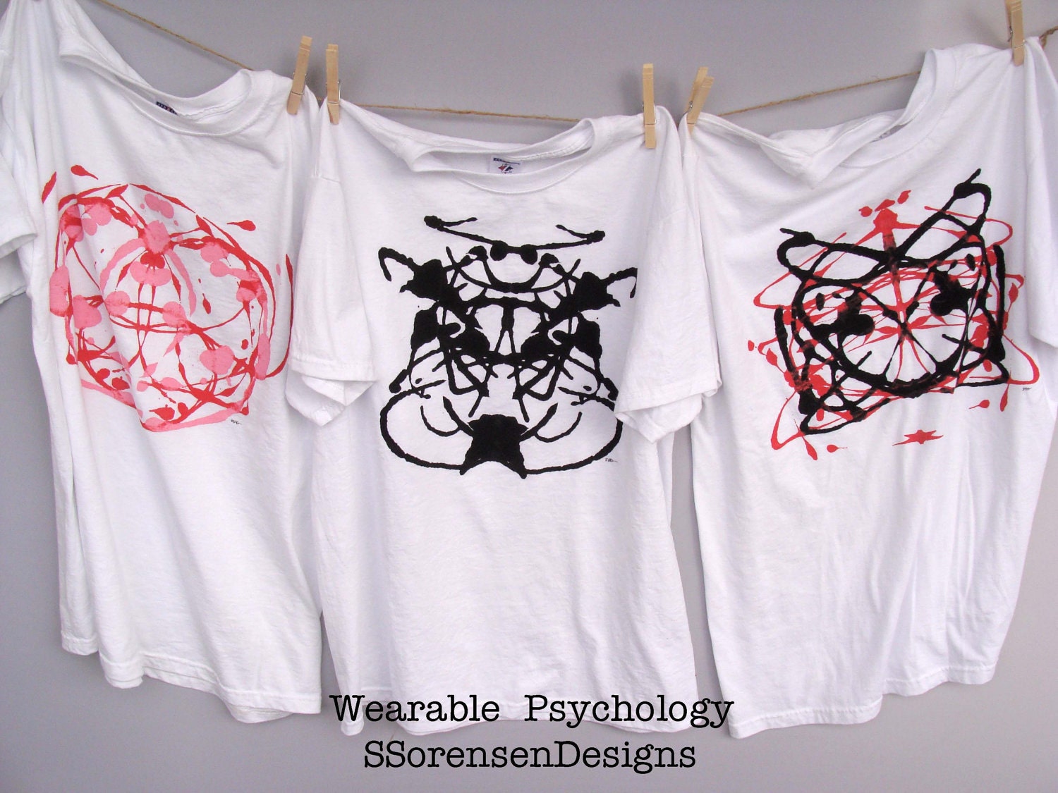 Birthday Party Activity - Summer Camp Craft - Design your own Ink Blot T-shirt Kits - Package of 10 - Custom Packages available