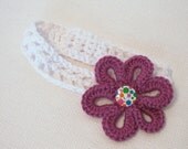 White Baby Butterfly Wings Headband