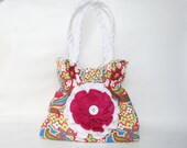 Disco Flower Hot Cinched Flower Tote