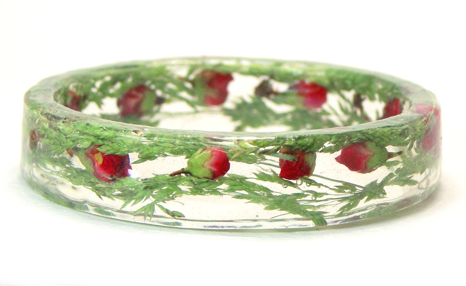 Flower Child- Green Bracelet- Flower Bracelet- Flower Jewelry- Resin Jewelry- Summer Time Fashion- Pink Bracelet