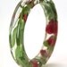 Flower Jewelry- Jewelry Made with Real Flowers- Pink Bracelet- Green Bracelet- Dried Flower Jewelry- Flower Resin Jewelry