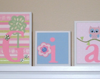 Popular items for nursery wall name on Etsy