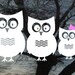 Vinyl Car Window Decal 4h x 9 - Set of 3 owls...PaPa, MaMa, and one little ones - really cute family FREE Pink Bows for the little girls