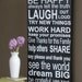 Family Values Subway art - wood sign - typography sign - Mother's Day Gift