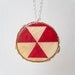 Geometric Wood Slice Necklace - Wood Jewelry - Triangles - Nature Inspired
