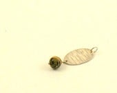Silver and stone, pendant necklace