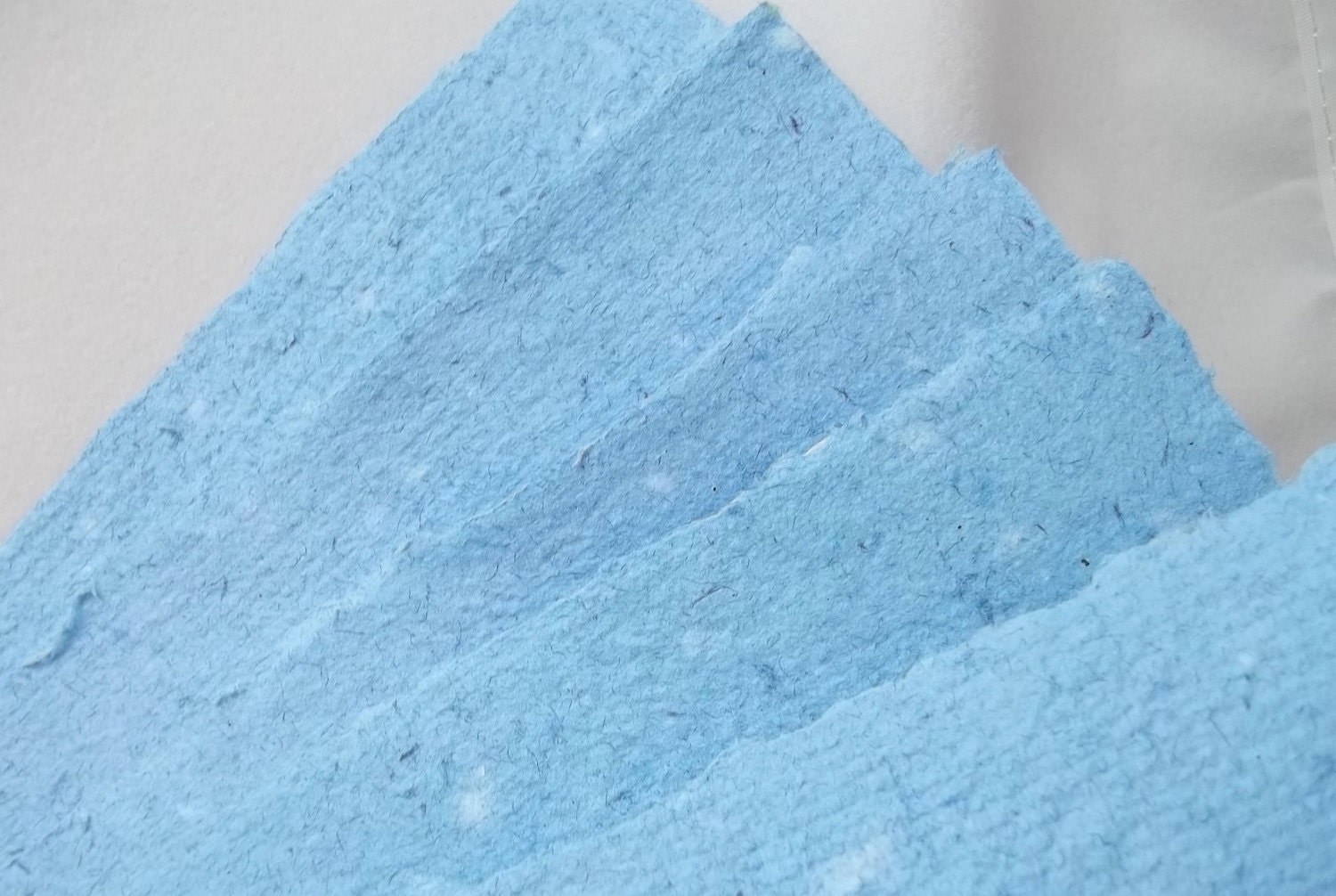 Handmade Recycled Paper Papermaking Blue