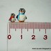 Micro Penguins - Dollhouse Miniature Birds - Set of Two Penguin Chicks - Mom and Daughter - Made To Order