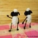 Twin Funny Sheep - Mini Tiny Amigurumi Crochet Miniature Doll Shaun The Sheep - Set of Two Cute Sheep - Made to Order