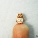Micro Mini Brown Owl - Tiny Handmade Crochet Amigurumi Miniature Owls - Made To Order