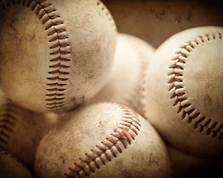 Baseball Art for Boys Room Baseball Picture Sports Decorations Sports Photography - Rustic Home Decor Boy Decor Brown White Beige.