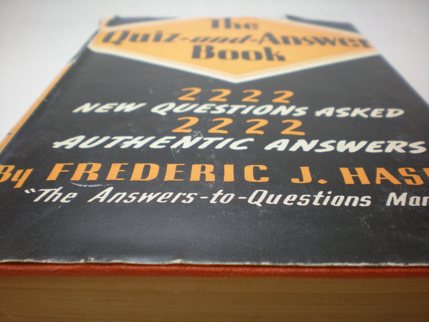 vintage book from 1938: The Quiz and Answer Book