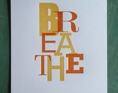 Breathe Print Orange