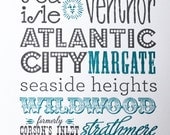 Jersey Shore Print  (ART-31Jersey)