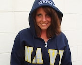 Reserve listing for Jacqueline Taylor Custom Applique full zip Hoodie your choice of letters and fabrics