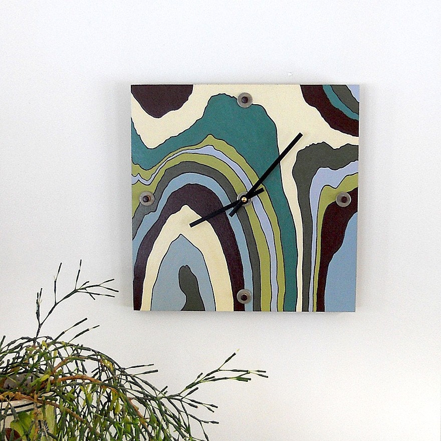 CREEK: Modern Wall Clock by PIGandFiSH