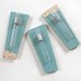 SKY: modern flower vase wood wall mount retro teal polka dots